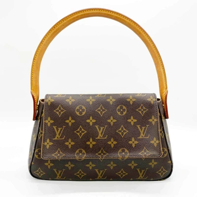 Pre-owned Louis Vuitton Mini Looping Canvas Shoulder Bag () In Brown