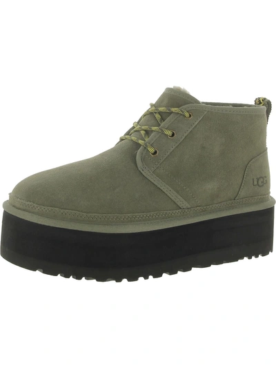 Ugg Neumel Womens Slip On Bootie Ankle Boots In Green