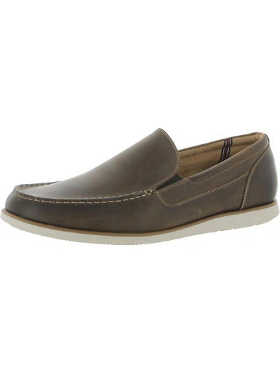 Florsheim Atlantic Venetian Mens Leather Slip On Loafers In Brown