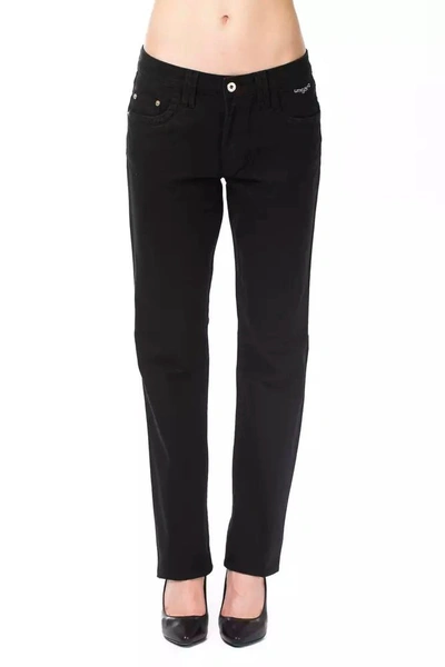 Ungaro Fever Cotton Jeans & Women's Pant In Black