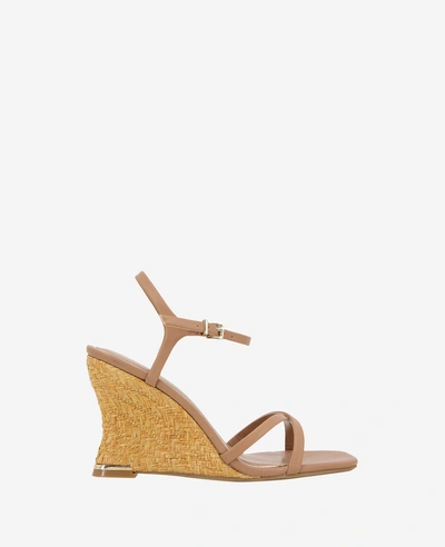 Kenneth Cole Freya Espadrille Wedge Sandal In Classic Tan