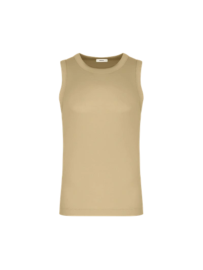 Pangaia Men's 365 Lightweight Rib Tank Top In Maitake Beige