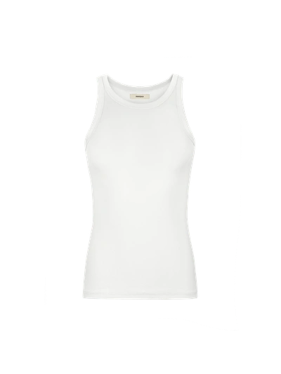 Pangaia Women's 365 Lightweight Rib Tank Top — Off-white L