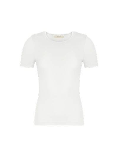 Pangaia Women's 365 Lightweight Rib T-shirt In Off-white