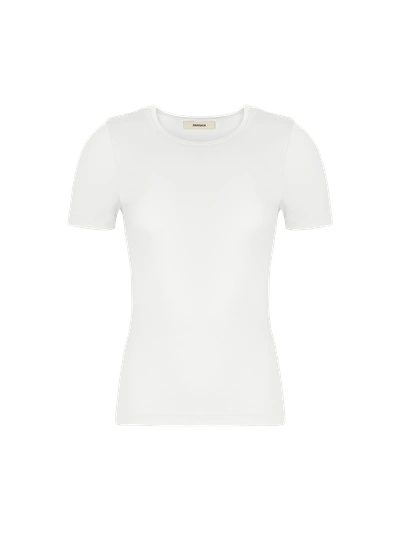 Pangaia Women's 365 Lightweight Rib T-shirt — Off-white