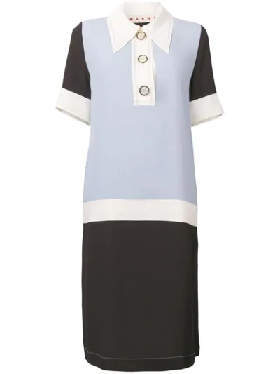 Marni Polo Shirt Dress - Blue