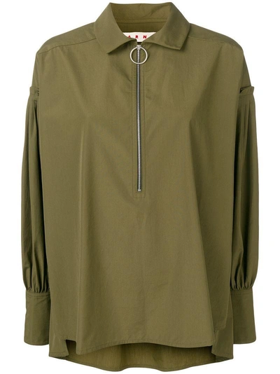 Marni Ring Pull Shirt - Green