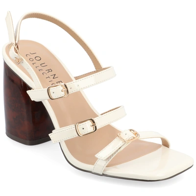 Journee Collection Collection Women's Tru Comfort Foam Norina Sandals In Off White