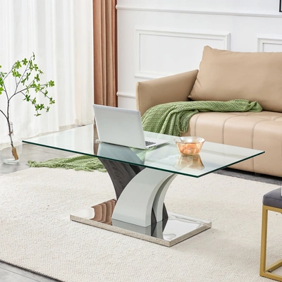 Simplie Fun Modern Dining Table In Metallic