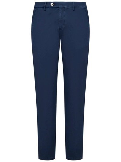 Michael Coal Pantalone Tk Am Mc-brad Plus Capri  In Blu