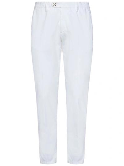 Michael Coal Pantalone Tk Am Mc-brad Plus Capri  In Bianco