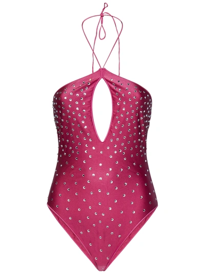 Oseree Fuchsia One-piece Swimsuit In Pink
