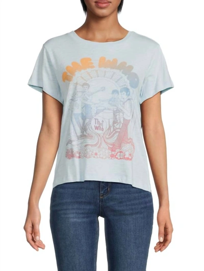 Chaser The Who Retro Band Tee In Tide Blue In Multi