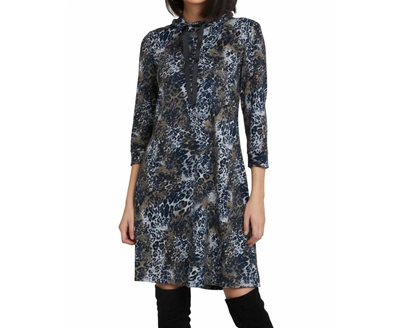 Compli K Animal Print Dress In Blue