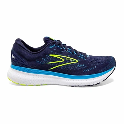 Brooks Men's Glycerin 19 Running Shoes - D/medium Width In Navy/blue/nightlife In Multi