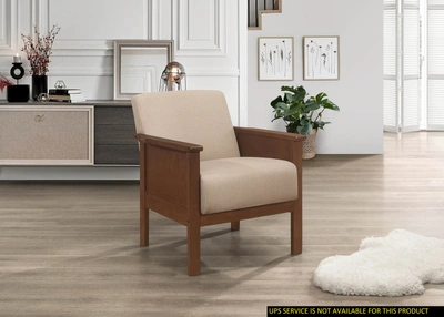Simplie Fun Durable Accent Chair 1pc Luxurious Brown Upholstery Plush Cushion Comfort Modern