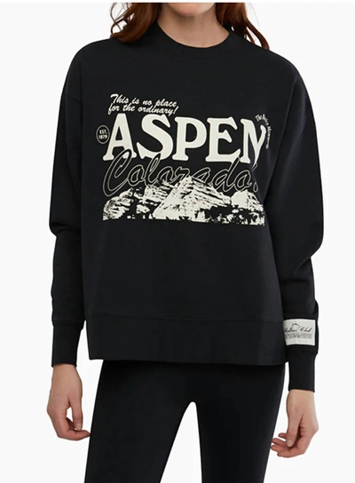 Weworewhat Aspen Sweatshirt In Black