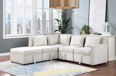 Simplie Fun Modular Sofa Set In White