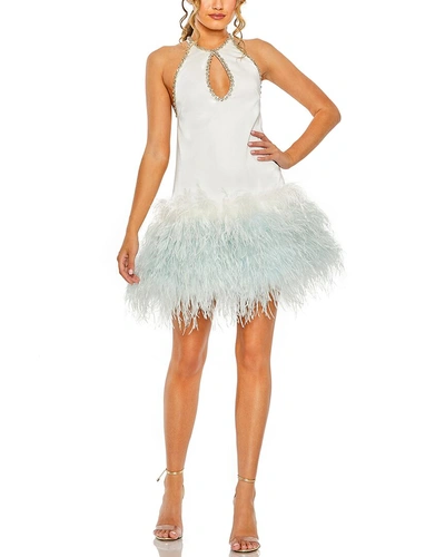 Mac Duggal Embellished Cocktail Dress In White