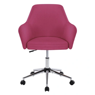 Simplie Fun Home Office Chair In Pink