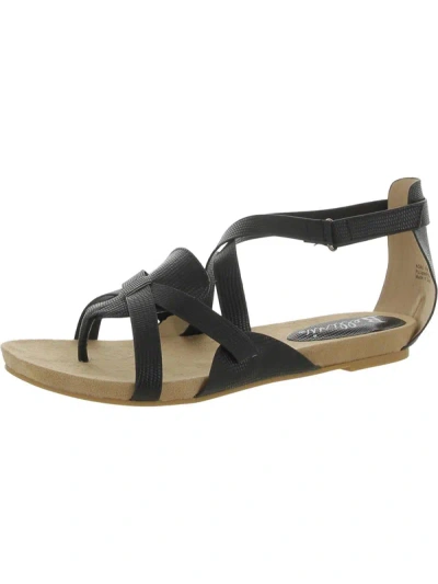 Bellini Nobu Womens Open Toe Comfort Thong Sandals In Black