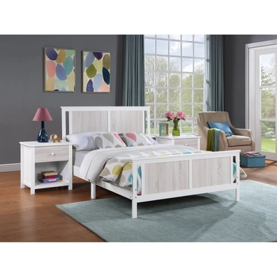 Simplie Fun Connelly Full Bed White/rockport Gray