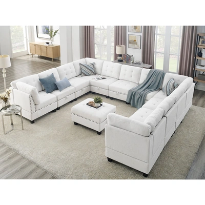 Simplie Fun U Shape Modular Sectional Sofa