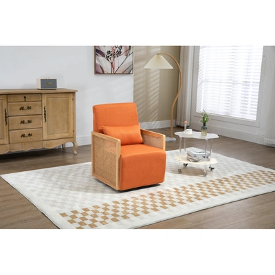 Simplie Fun Modern Comfortable Upholstered Accent Chair/ Linen Accent Chair