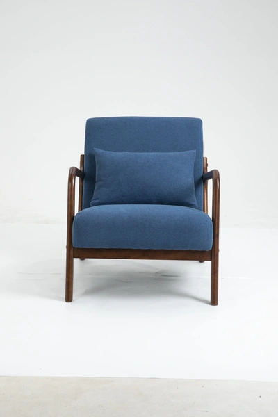 Simplie Fun Mid Century Modern Accent Chair In Blue