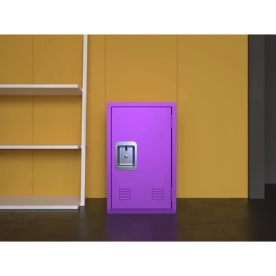 Simplie Fun Compact Purple Steel Storage Cabinet: Detachable
