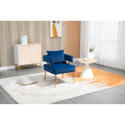 Simplie Fun Accent Chair In Blue