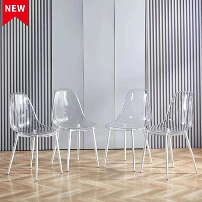 Simplie Fun Dining Chair In Transparent