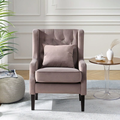 Simplie Fun Modern Chair In Purple