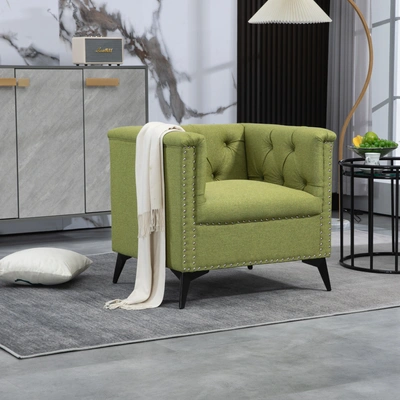 Simplie Fun Accent Chair Living Room Chairs Single Sofa Chair In Green