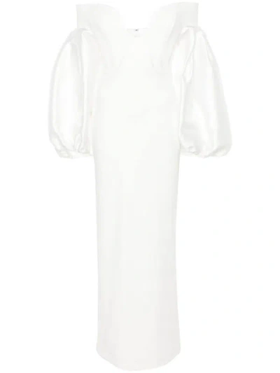 Solace London The Mora Maxi Dress In White