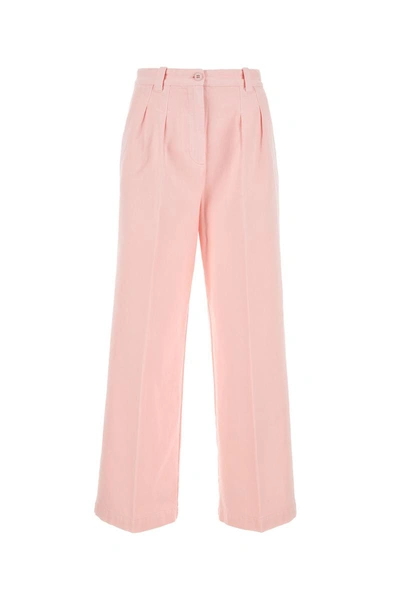 Apc A.p.c. Pants In Palepink