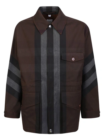 Burberry Jackets In Brown