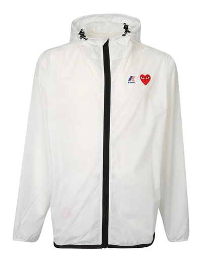 Comme Des Garçons Play Jackets In White
