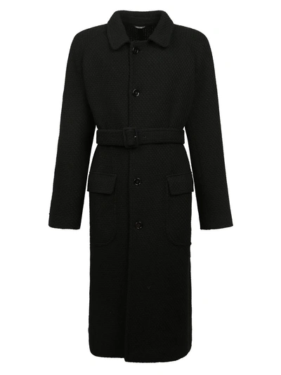 Dolce & Gabbana Coats In Black