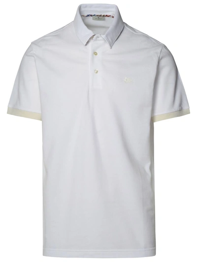 Etro White Cotton Polo Shirt