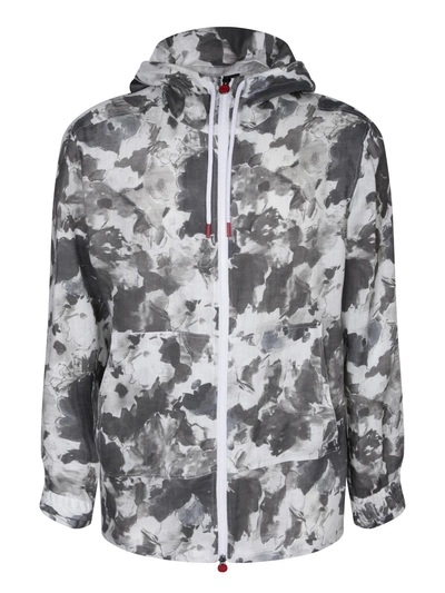Kiton Linen Sweatshirt With Design And Fit In Multi