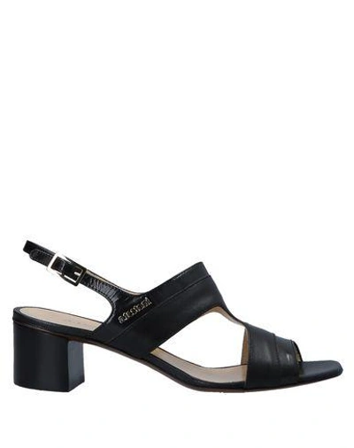 A.testoni Sandals In Black