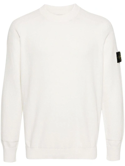 Stone Island Sweater Clothing In White