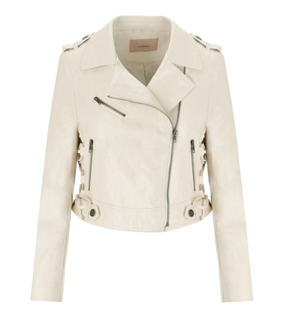 Twinset White Biker Jacket