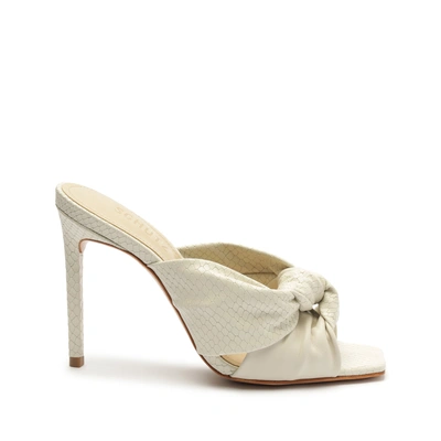 Schutz Mindy Deluxe Nappa Sandal In Pearl