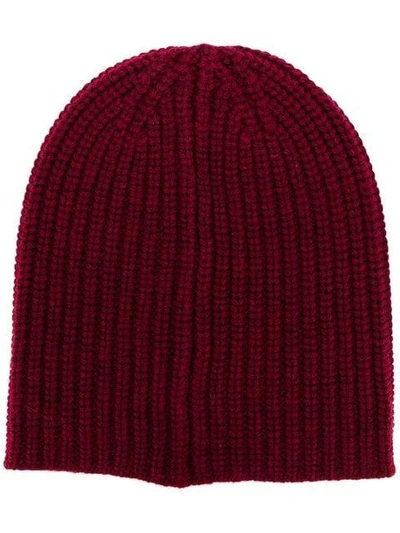 Alex Mill Ribbed Knit Beanie In Red