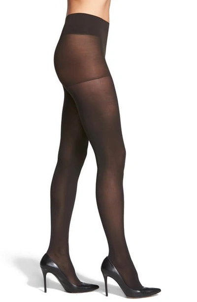 Dkny Comfort Luxe Belly Band Tights In Black