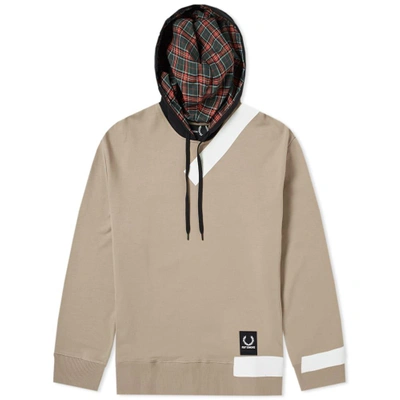 Raf Simons Fred Perry X  Tape Detail Hoody In Brown