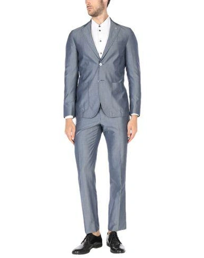 Paoloni Suits In Slate Blue