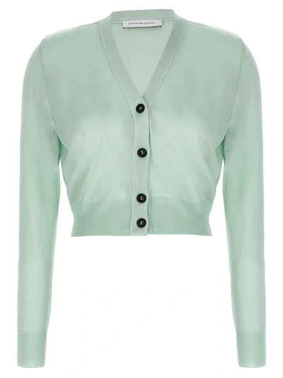 Antonino Valenti Sonia Delaunay Cropped Cardigan In Green